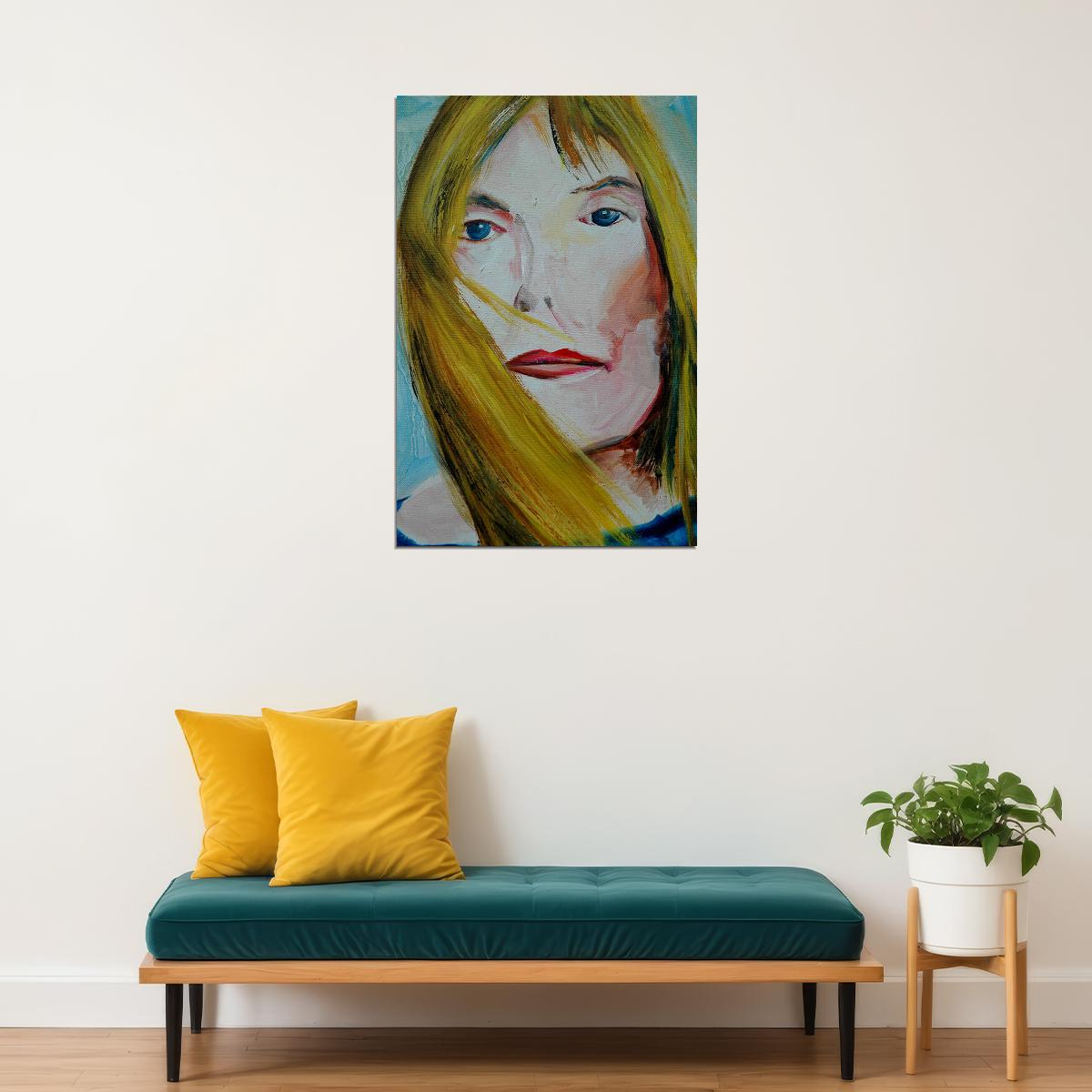Joni Mitchell Oil Singer Painter Poster Wall Art Print Home Wall Decor - xonomax