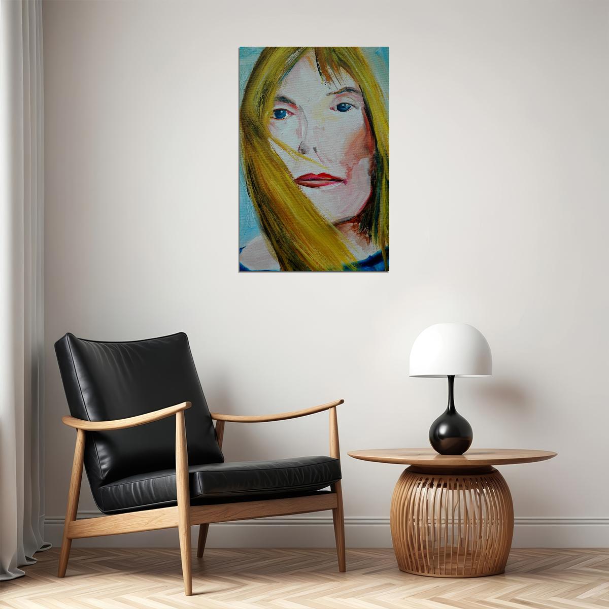 Joni Mitchell Oil Singer Painter Poster Wall Art Print Home Wall Decor - xonomax