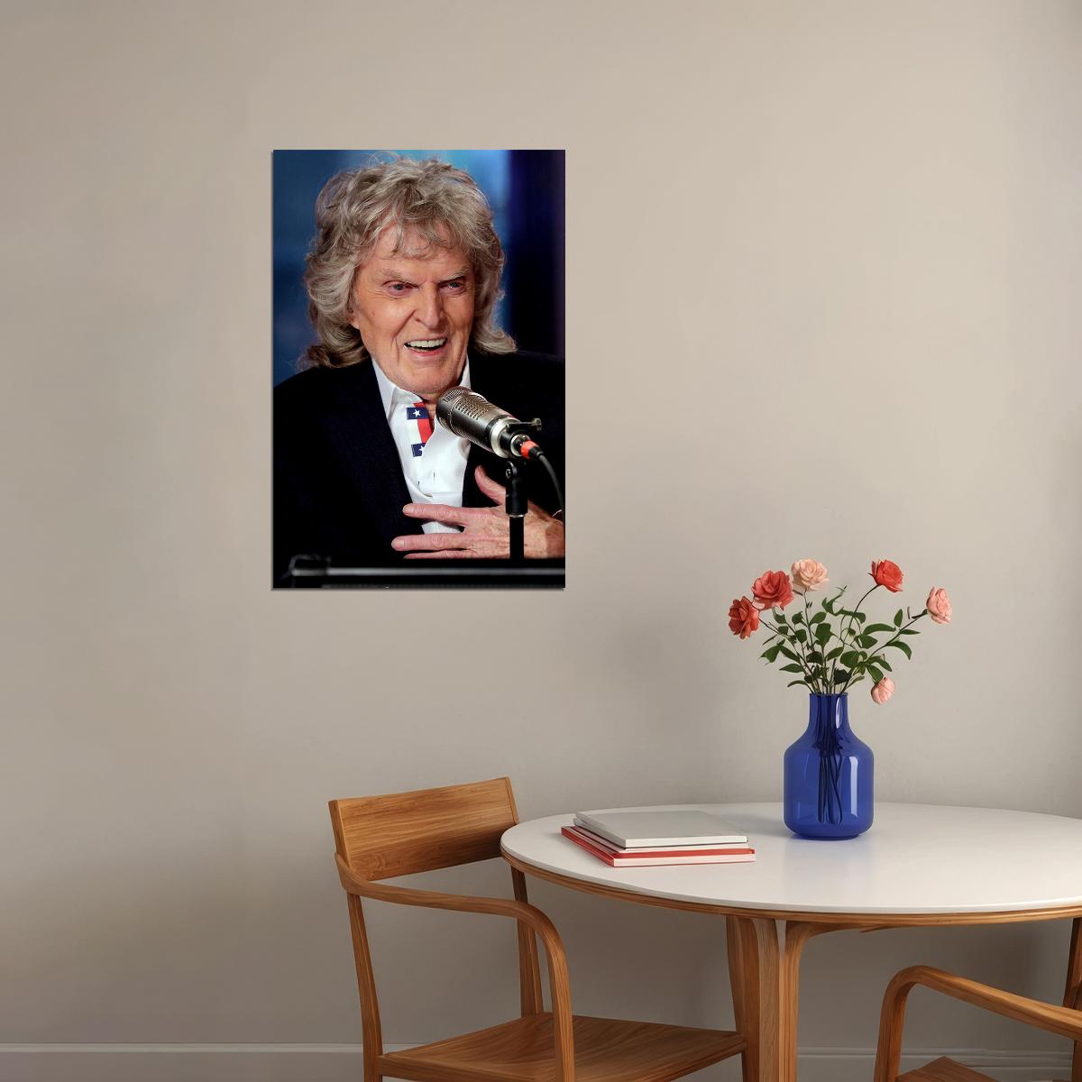 Don Imus American Radio Personality Poster Wall Art Print Home Wall Decor - xonomax