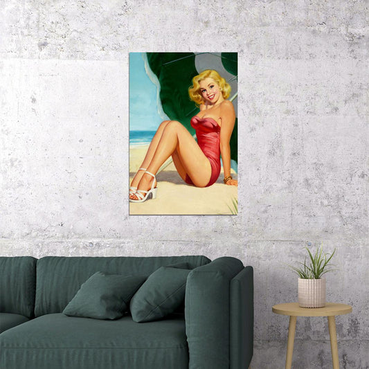 Pin Up Girls Vintage Fashion Poster Wall Art Print Home Wall Decor - xonomax