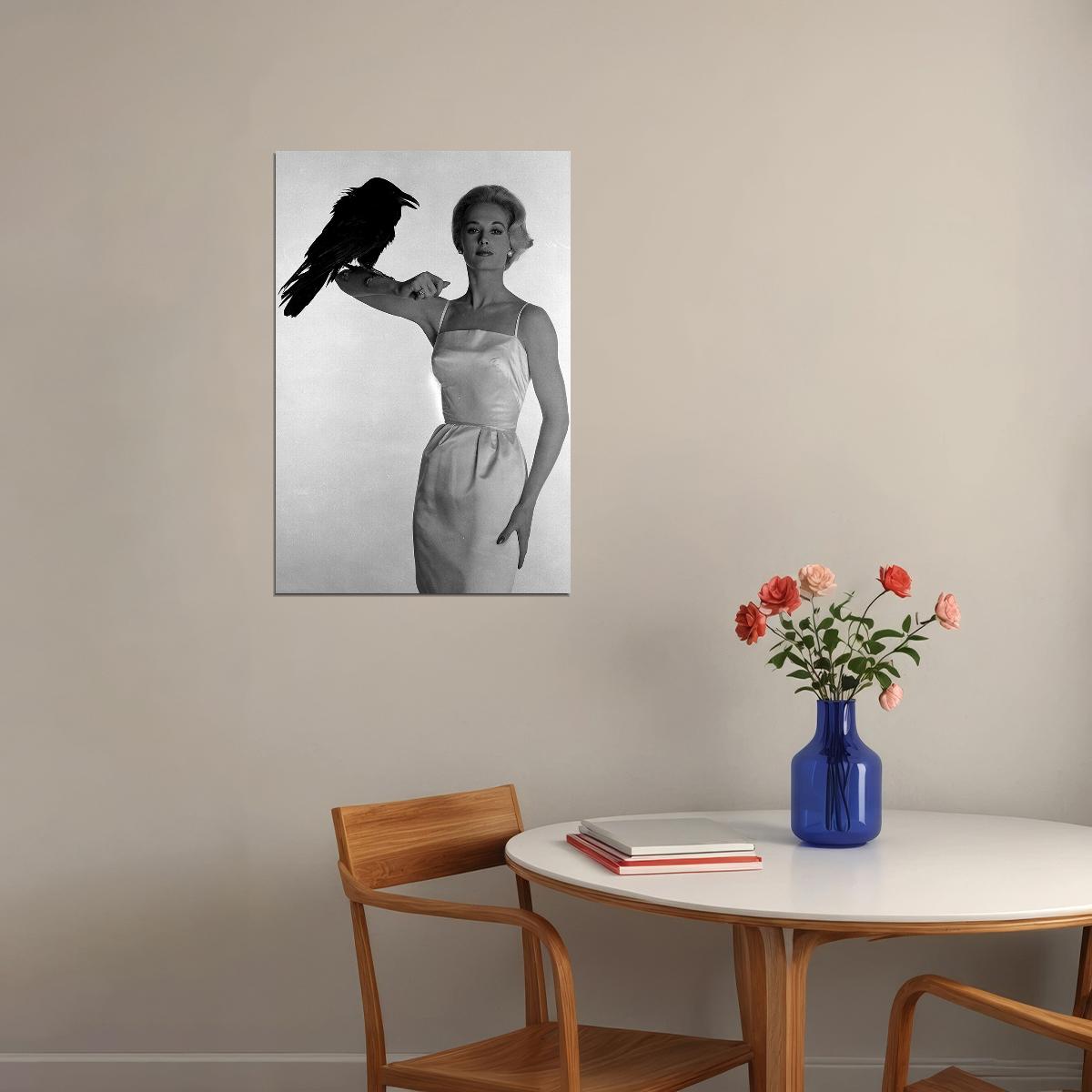 Tippi Hedren American Actor Old Model Poster Wall Art Print Home Wall Decor - xonomax