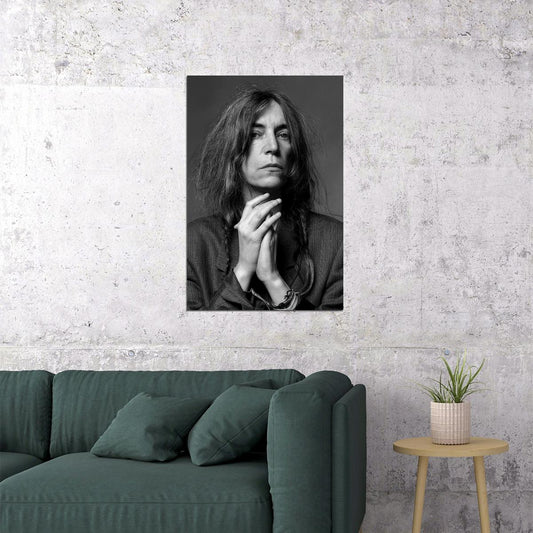 Portrait Of Patti Smith American Musician Poster Wall Art Print Home Wall Decor - xonomax