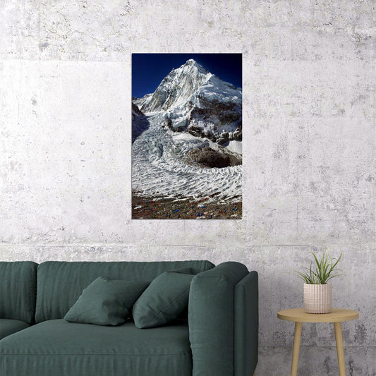 Snow At Mountain Everest Landscape Nature Poster Wall Art Print Home Wall Decor - xonomax