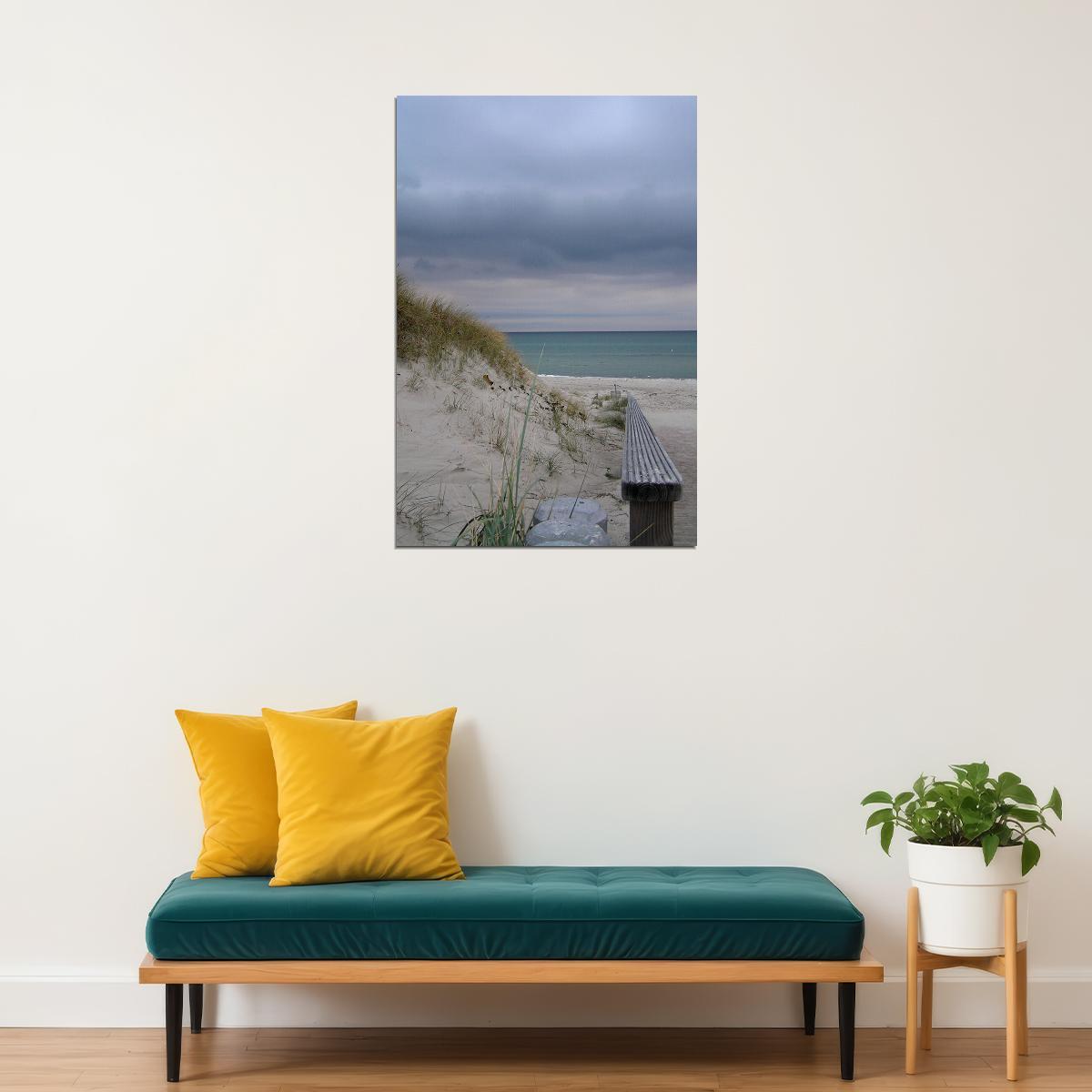 Dunes On Padre Island Landscape Nature Picture Poster Wall Art Print Home Wall Decor - xonomax