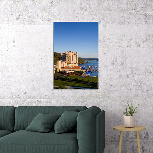 Coeur D'alene Lake Water Nature Poster Wall Art Print Home Wall Decor - xonomax