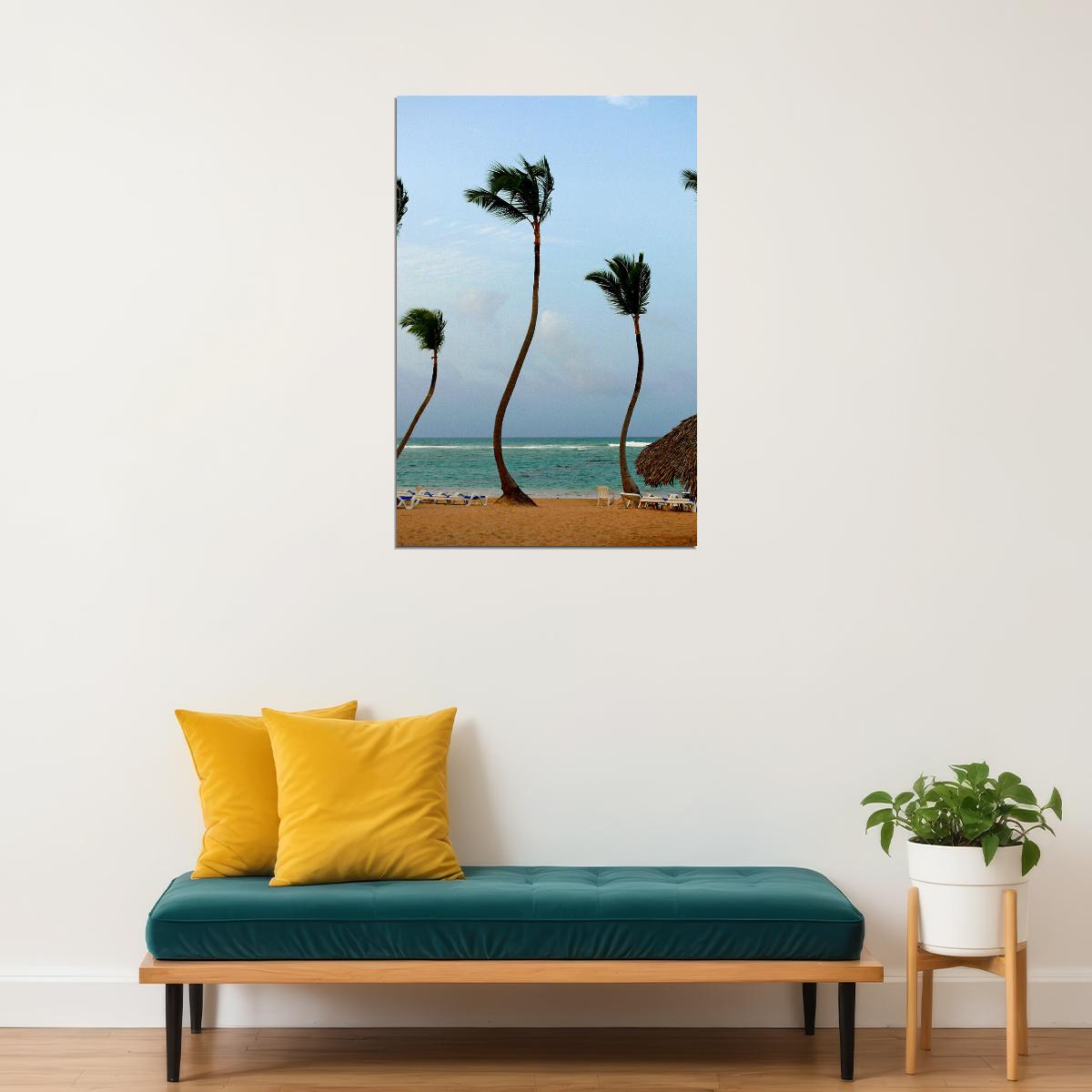 Coconut Palms On Kalapana Beach Trees Poster Wall Art Print Home Wall Decor - xonomax