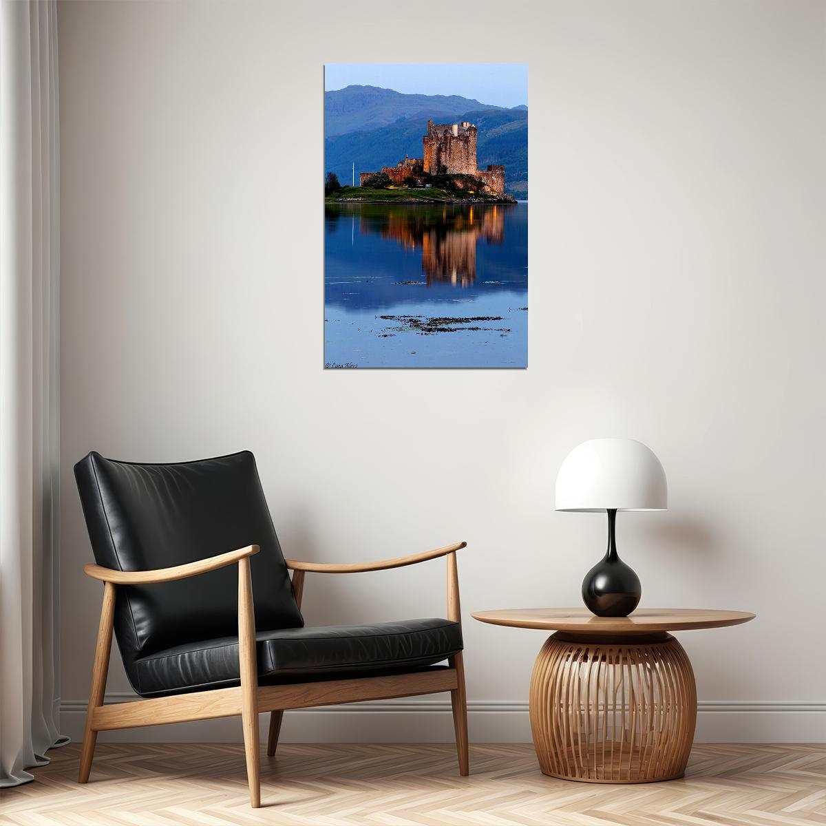 Castle Of Eilean Donan Dornie Kyle Of Lochalsh Poster Wall Art Print Home Wall Decor - xonomax