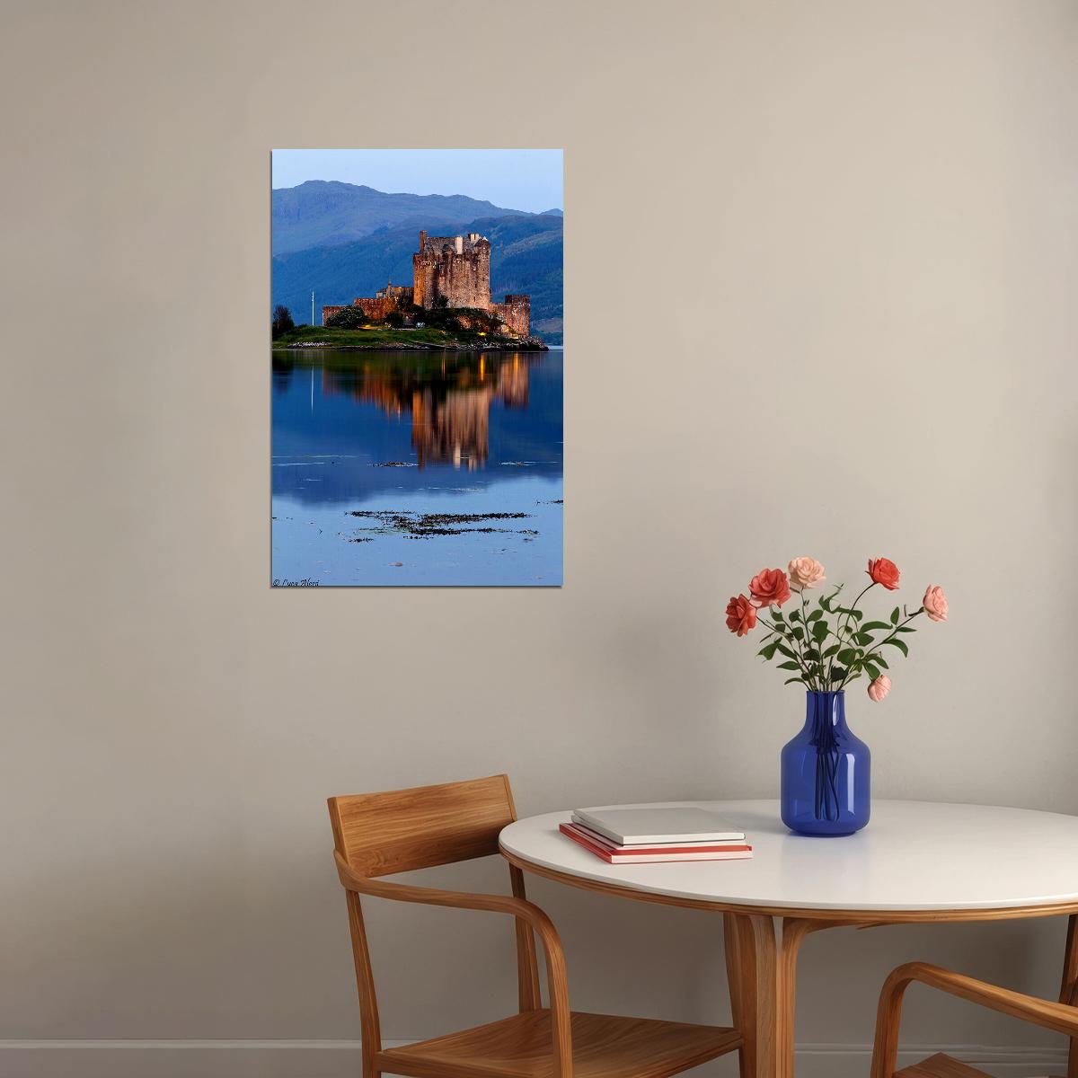 Castle Of Eilean Donan Dornie Kyle Of Lochalsh Poster Wall Art Print Home Wall Decor - xonomax