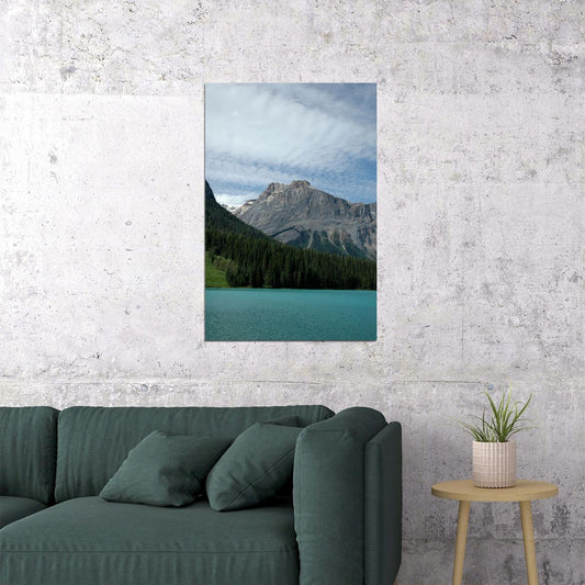 Emerald Lake And Canadian Rockies Landscape Poster Wall Art Print Home Wall Decor - xonomax