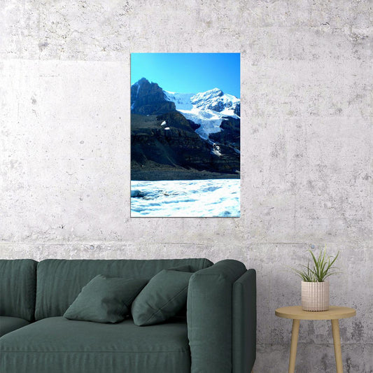 Alberta's Athabasca Glacier Mountains Landscape Poster Wall Art Print Home Wall Decor - xonomax
