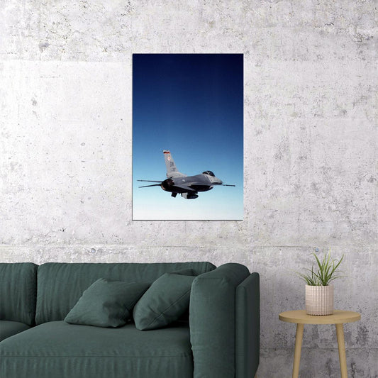 Fighter Pilot Flies An F-16 Falcon Aircraft Poster Wall Art Print Home Wall Decor - xonomax