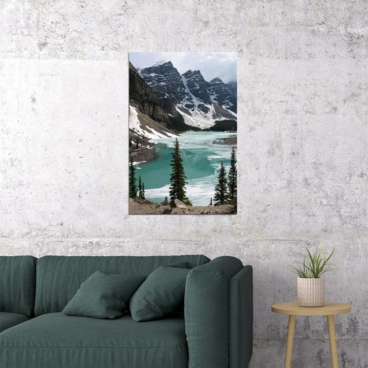 The Rocky Mountains And Moraine Lake Poster Wall Art Print Home Wall Decor - xonomax
