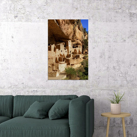 Anasazi Village In The Mesa Verde National Park Poster Wall Art Print Home Wall Decor - xonomax