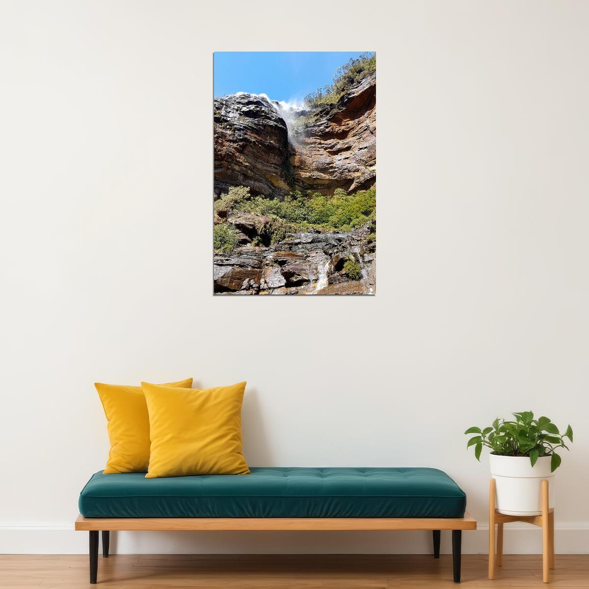 Sandstone Falls Landscape Natural Events Poster Wall Art Print Home Wall Decor - xonomax