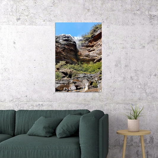 Sandstone Falls Landscape Natural Events Poster Wall Art Print Home Wall Decor - xonomax