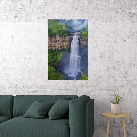 Tequendama Falls In Colombia Landscape Poster Wall Art Print Home Wall Decor - xonomax
