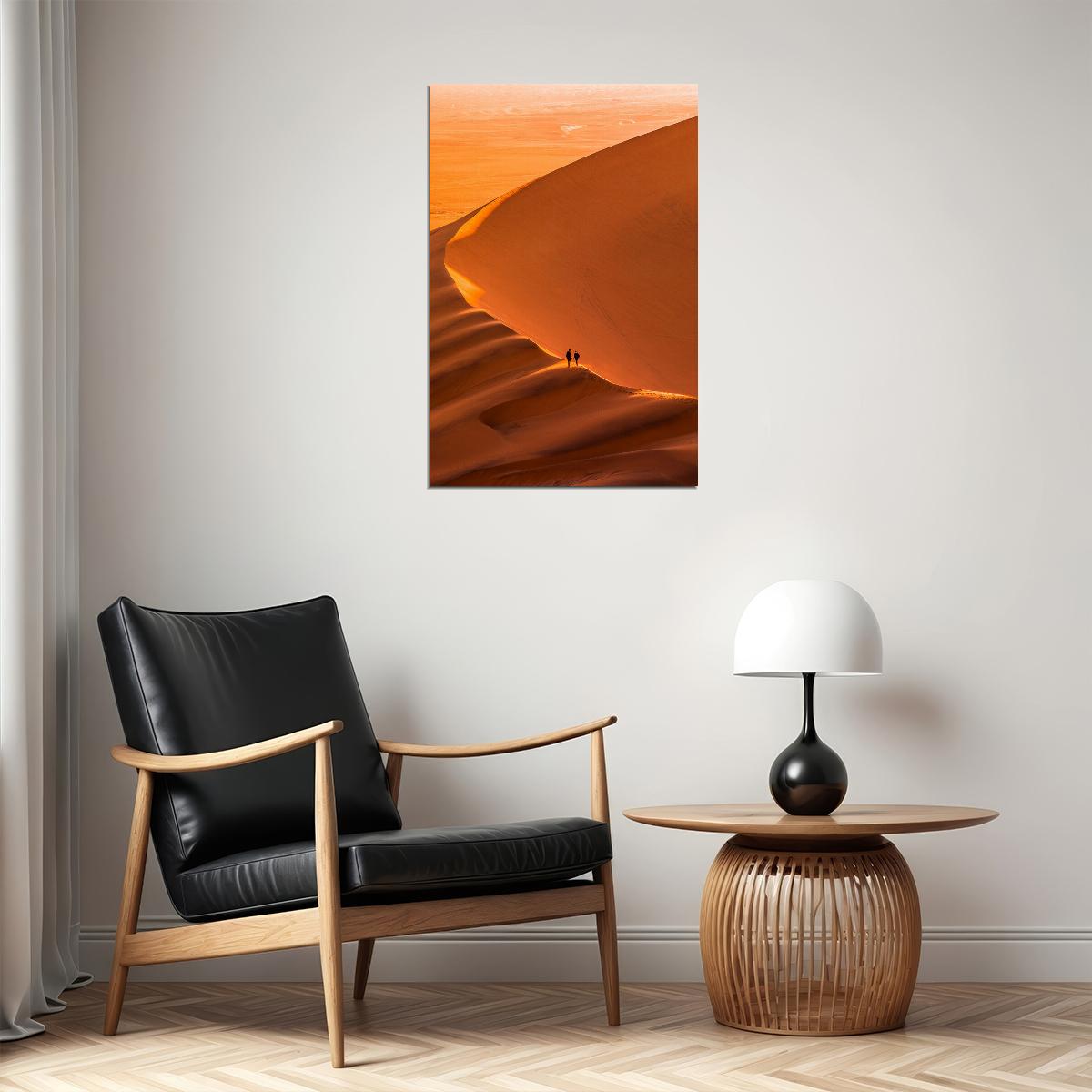 Desert Dunes In Namibia Desert Landscape Poster Wall Art Print Home Wall Decor - xonomax