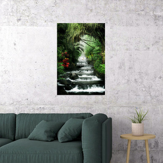 Tabacon Hot Springs And Volcan Arenal Poster Wall Art Print Home Wall Decor - xonomax