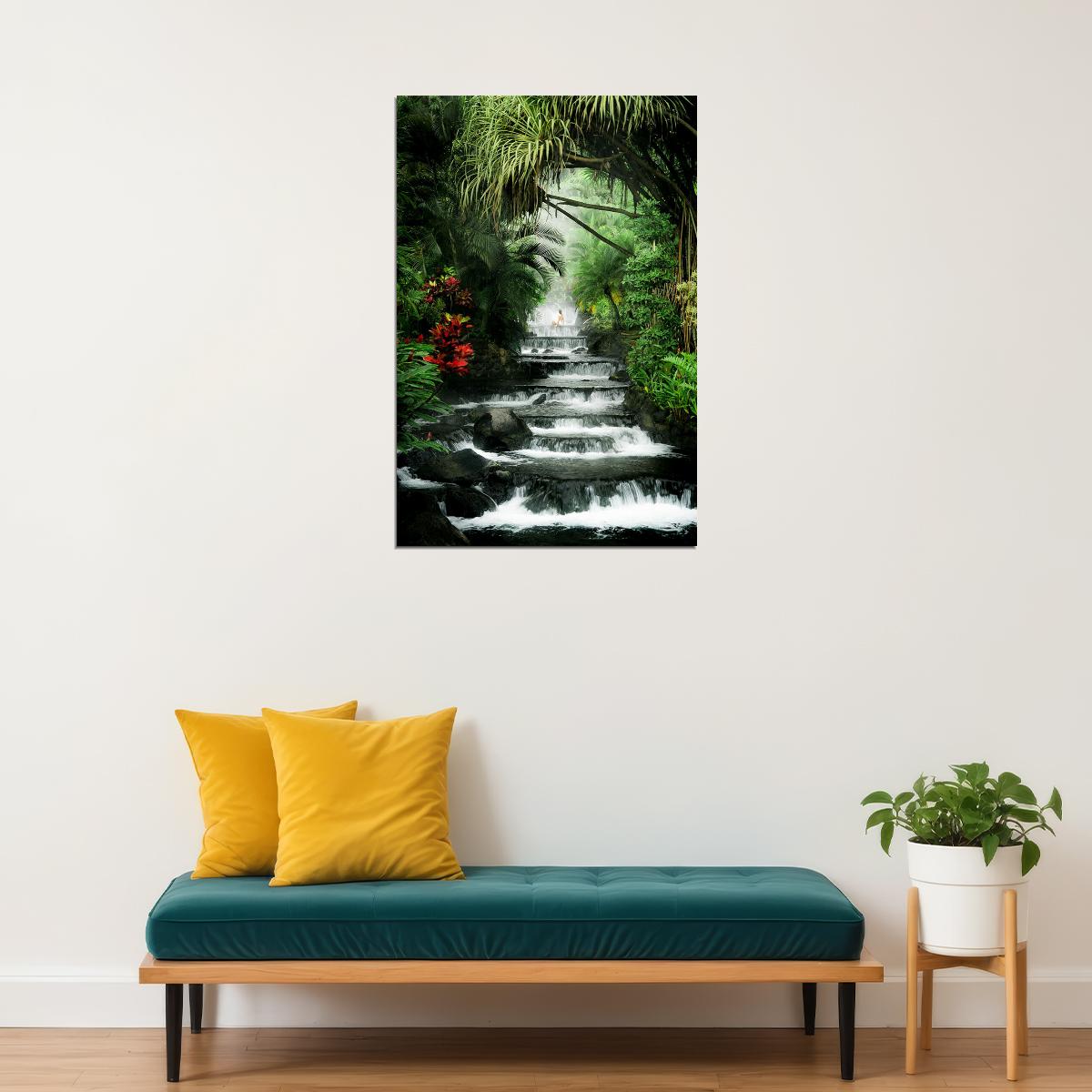 Tabacon Hot Springs And Volcan Arenal Poster Wall Art Print Home Wall Decor - xonomax