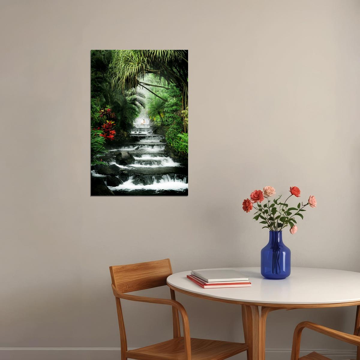 Tabacon Hot Springs And Volcan Arenal Poster Wall Art Print Home Wall Decor - xonomax