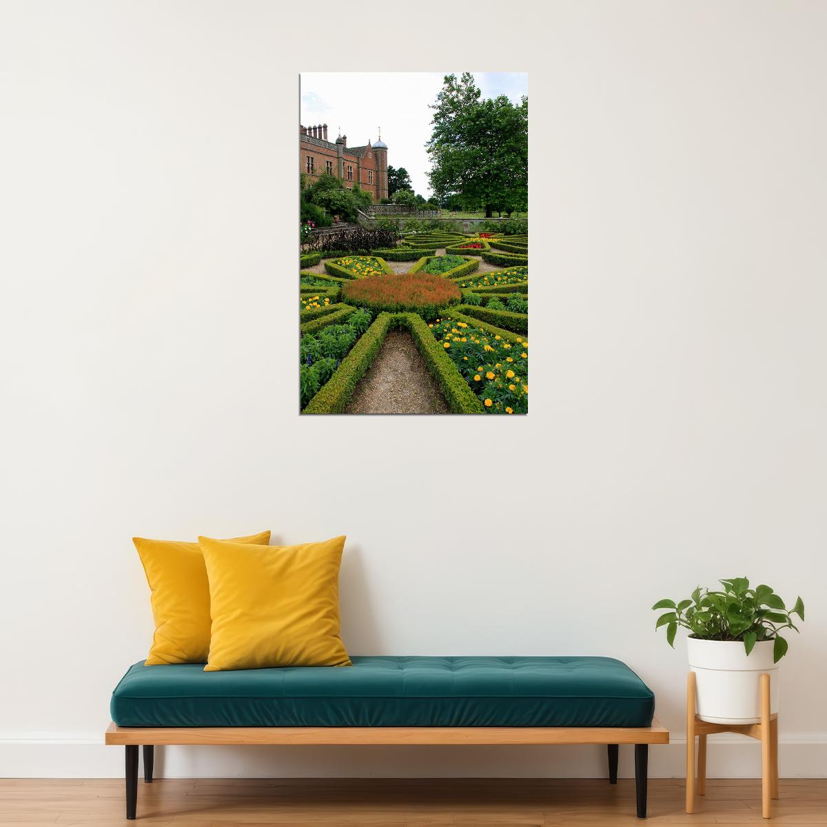 Parterre At Cliveden Manor Buckinghamshire Poster Wall Art Print Home Wall Decor - xonomax