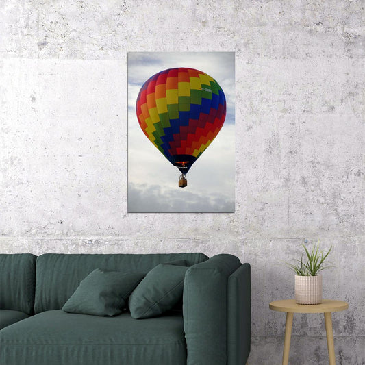 Colorful Hot Air Balloon Light Aircraft Picture Poster Wall Art Print Home Wall Decor - xonomax