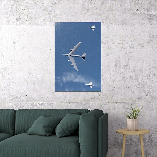 B-52 Stratofortress In Flight Aircraft Sky Warplane Poster Wall Art Print Home Wall Decor - xonomax