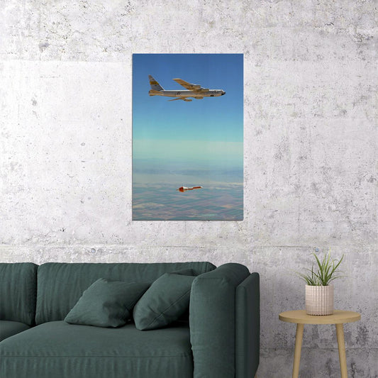 B-52 Stratofortress In Flight Aircraft Sky Poster Wall Art Print Home Wall Decor - xonomax