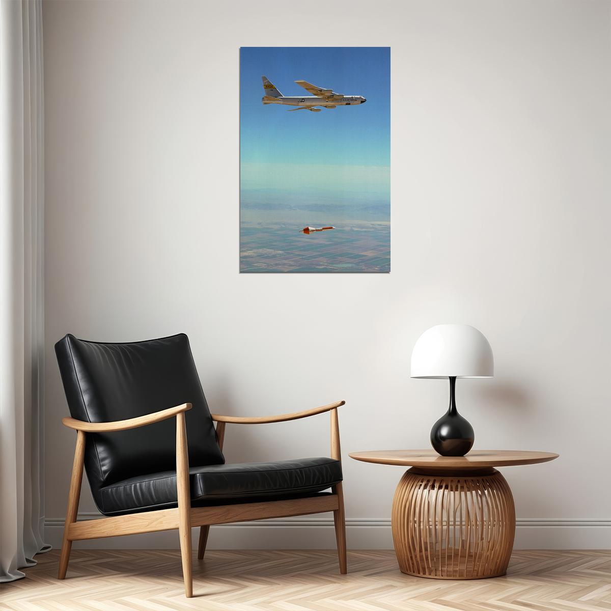 B-52 Stratofortress In Flight Aircraft Sky Poster Wall Art Print Home Wall Decor - xonomax
