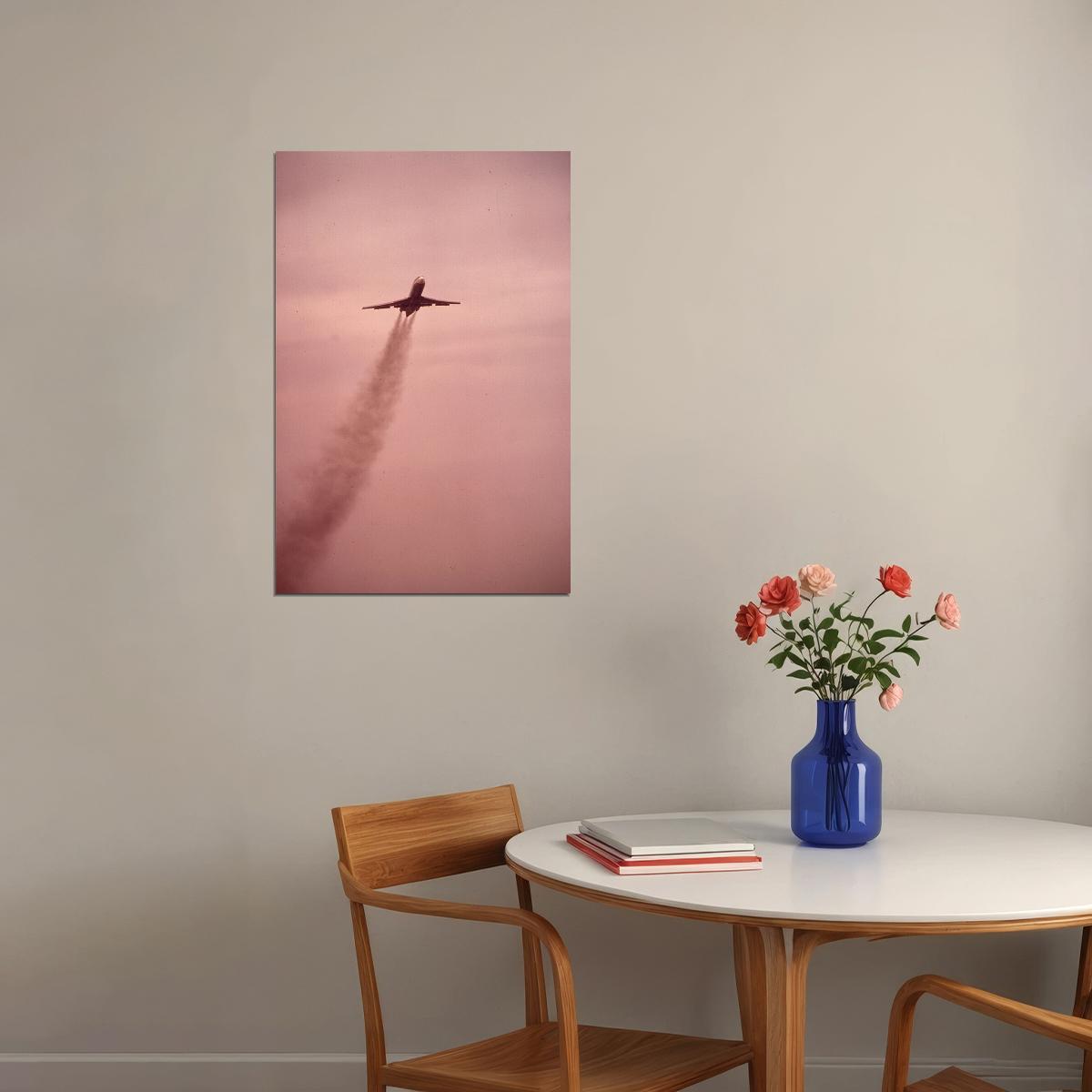Boeing 727 Taking Off Warplane Photo Poster Wall Art Print Home Wall Decor - xonomax