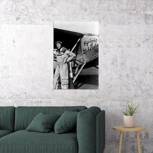 The Spirit Of St. Louis Aircraft Vintage Poster Wall Art Print Home Wall Decor - xonomax