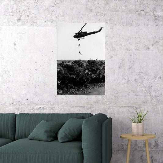 Helicopters Landing In Vietnam Aircrafts Poster Wall Art Print Home Wall Decor - xonomax