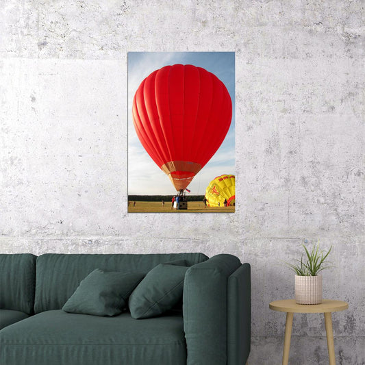 Hot Air Balloons Aloft Aircraft Transport Photo Poster Wall Art Print Home Wall Decor - xonomax
