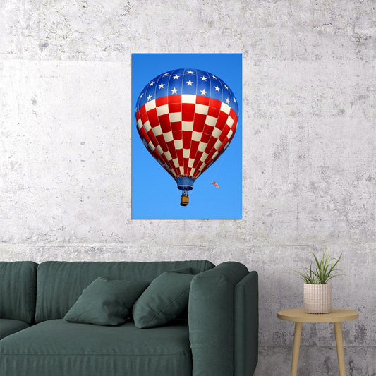 Hot Air Balloons Aloft Transport Aircraft Poster Wall Art Print Home Wall Decor - xonomax