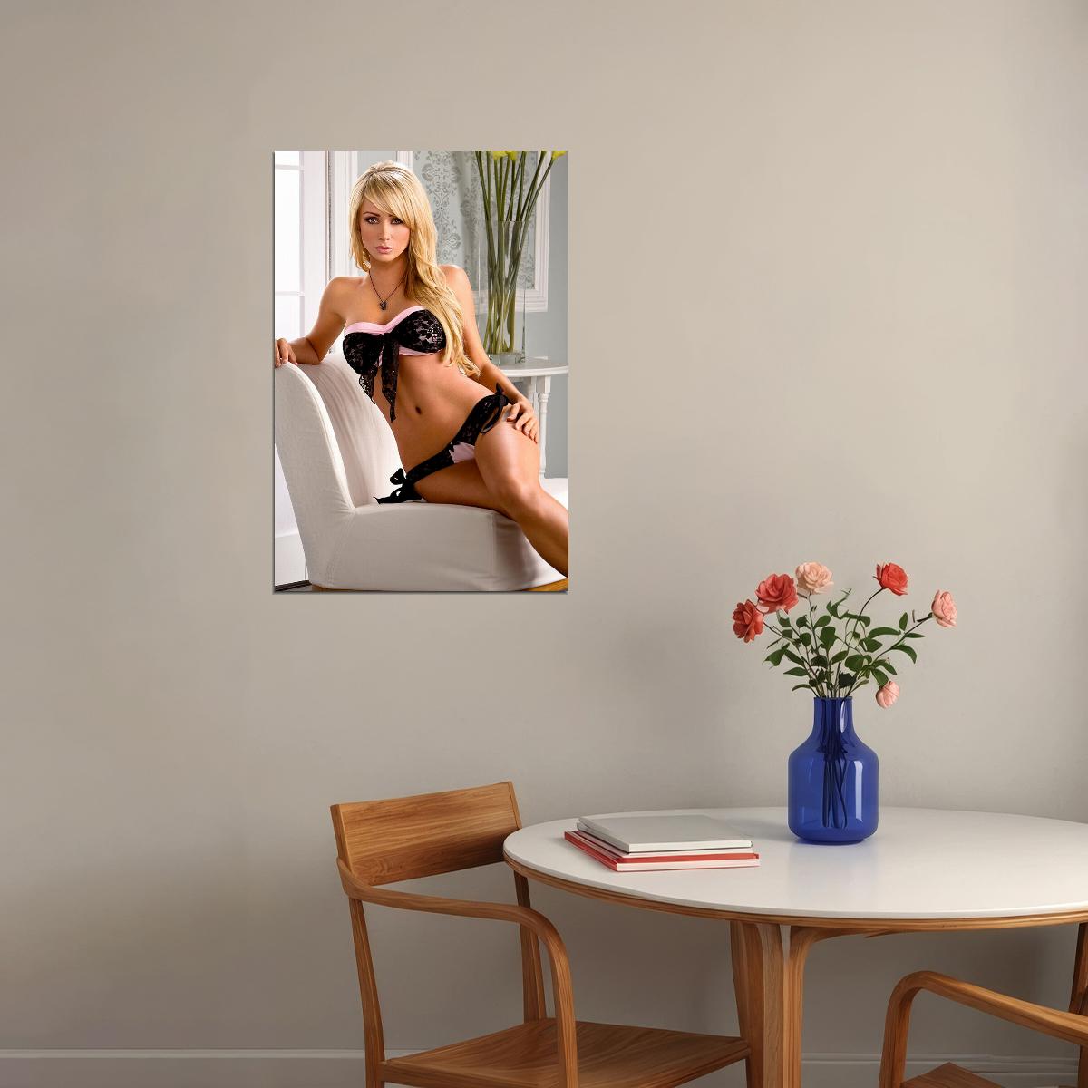 Sara Jean Underwood Movie Attractive Girl Poster Wall Art Print Home Wall Decor - xonomax