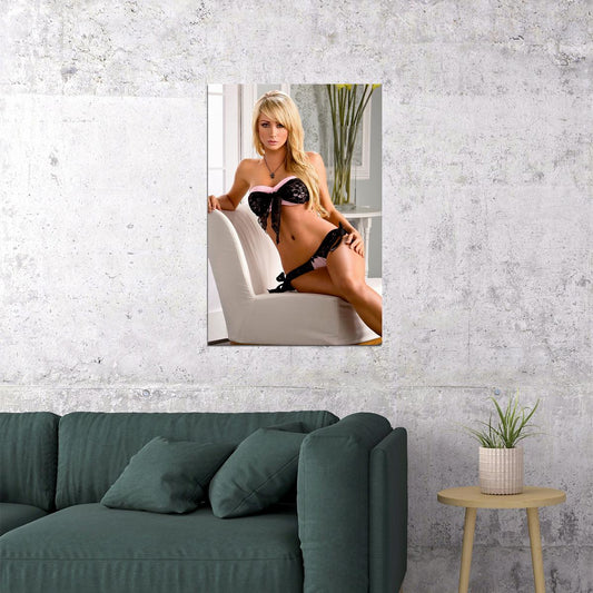 Sara Jean Underwood Movie Attractive Girl Poster Wall Art Print Home Wall Decor - xonomax