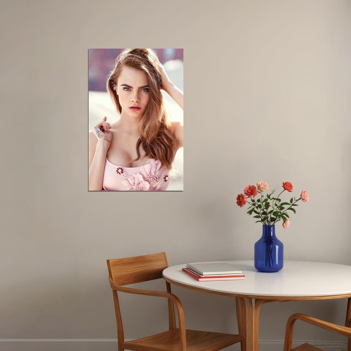 Cara Delevingne Attractive Movie Artist Actress Poster Wall Art Print Home Wall Decor - xonomax