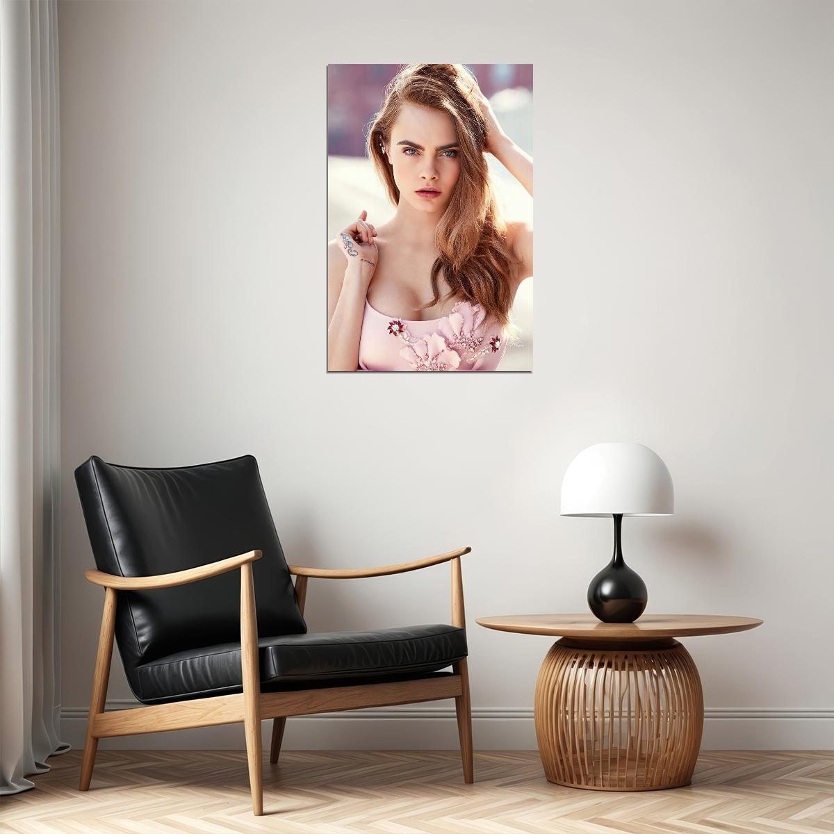 Cara Delevingne Attractive Movie Artist Actress Poster Wall Art Print Home Wall Decor - xonomax