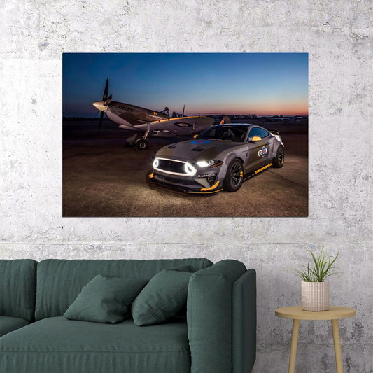 Ford Eagle Squadron Mustang Gt Sports Car Poster Wall Art Print Home Wall Decor - xonomax