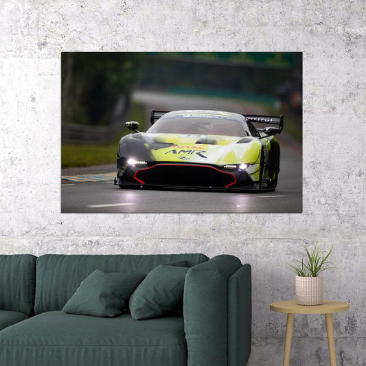 Aston Martin Vulcan Amr Pro Racing Car Sports Car Poster Wall Art Print Home Wall Decor - xonomax