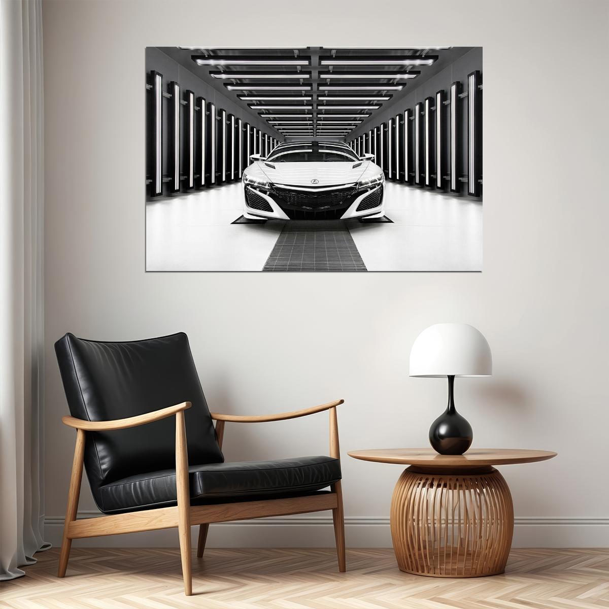 Acura Nsx Sports Car Luxury Car Automotive Poster Wall Art Print Home Wall Decor - xonomax
