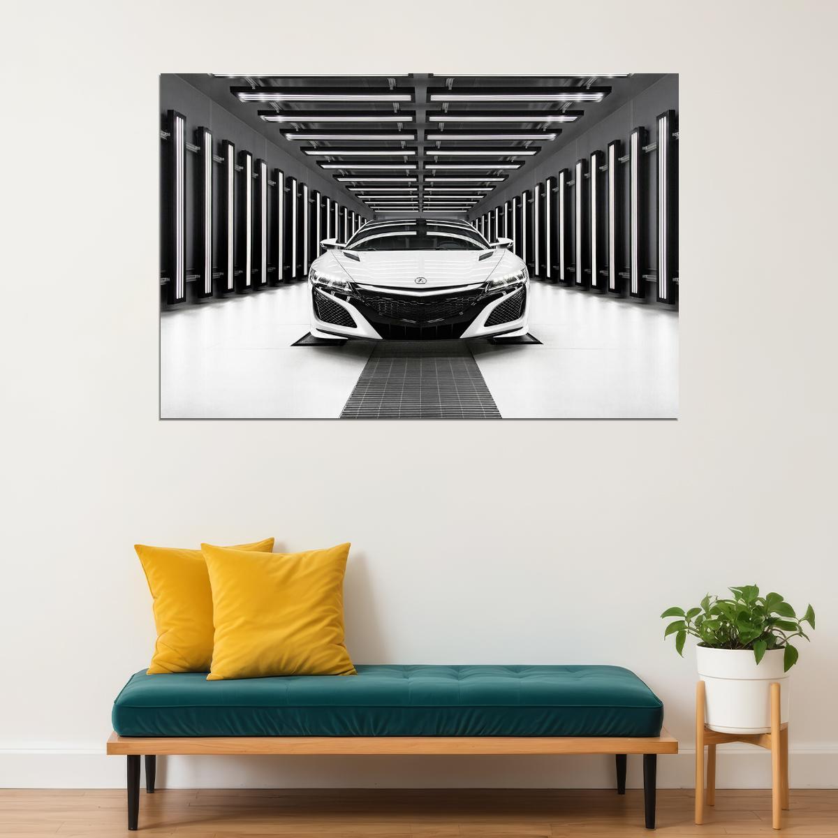 Acura Nsx Sports Car Luxury Car Automotive Poster Wall Art Print Home Wall Decor - xonomax