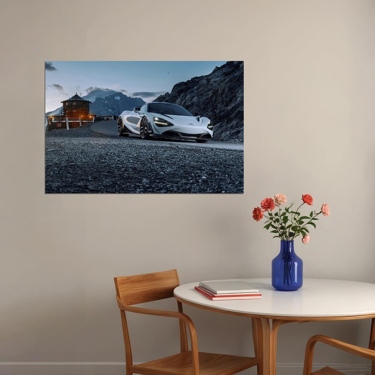 Novitec Mclaren 720s Sports Car Luxury Car Poster Wall Art Print Home Wall Decor - xonomax