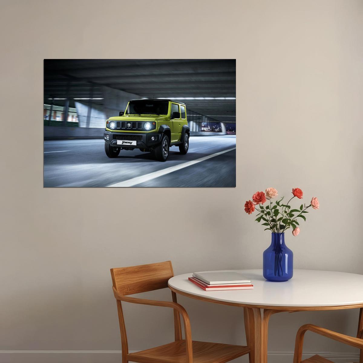 Suzuki Jimny Allgrip Suv Luxury Car Sports Car Poster Wall Art Print Home Wall Decor - xonomax