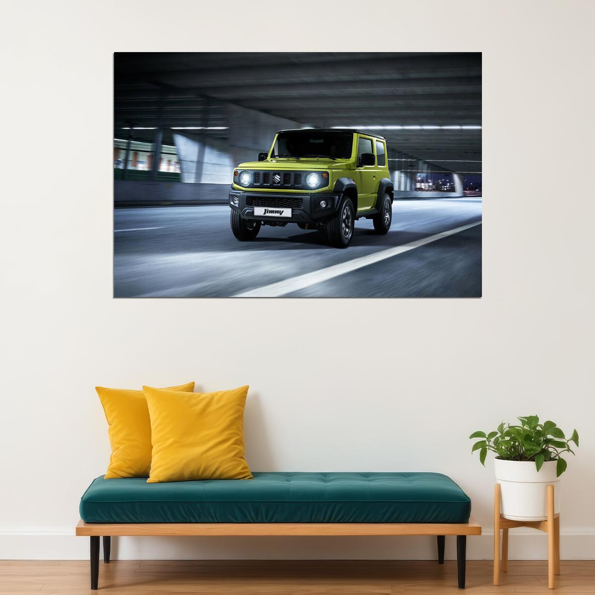 Suzuki Jimny Allgrip Suv Luxury Car Sports Car Poster Wall Art Print Home Wall Decor - xonomax