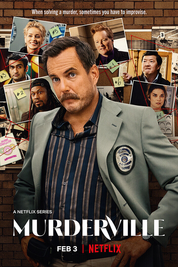 Murderville Movie Comedy Crime Mystery Poster Wall Art Print Home Wall Decor