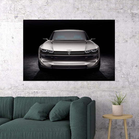 Peugeot E Legend Concept Sports Car Luxurt Car Poster Wall Art Print Home Wall Decor - xonomax