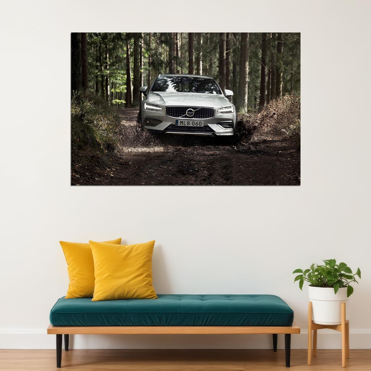 Volvo V60 T5 Cross Country Sports Car Luxury Poster Wall Art Print Home Wall Decor - xonomax