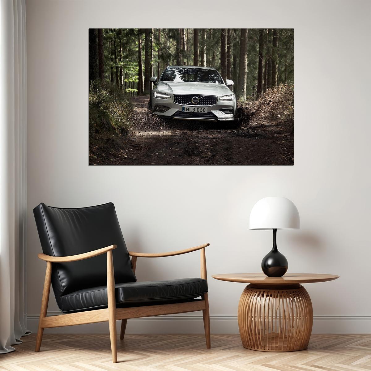 Volvo V60 T5 Cross Country Sports Car Luxury Poster Wall Art Print Home Wall Decor - xonomax
