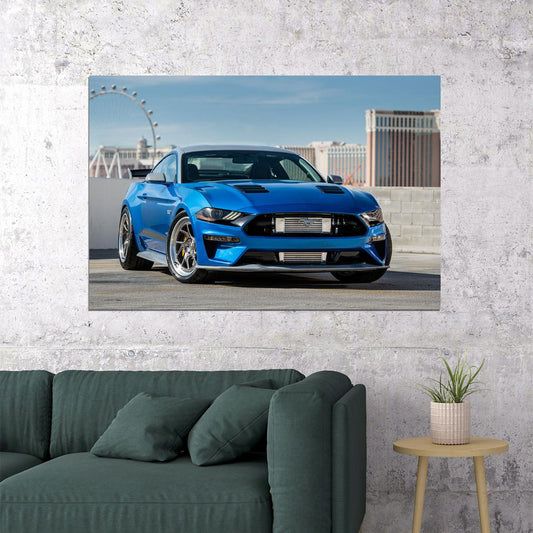 Bojix Design Ford Mustang Gt Sports Car Vehicle Poster Wall Art Print Home Wall Decor - xonomax